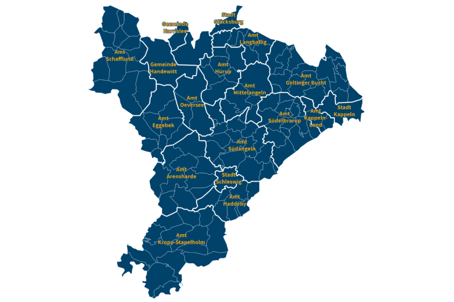 Karte Kreis Schleswig-Flensburg