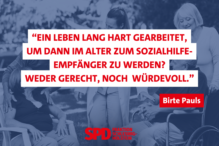 Birte Pauls, sozialpolitische Sprecherin der SPD-Fraktion im Schleswig-Holsteinischen Landtag will Bewohnerinnen und Bewohner in Pflegeheimen bei Eigenanteilen entlasten