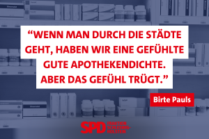 Birte Pauls findet Apotheken sind ein wichtiger Pfeiler der Gesundheitsversorgung